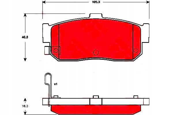 TRINKELĖS STABDŽIŲ NISSAN GAL. ALMERA 98- 00- PRIMERA nuotrauka 2