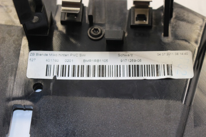 PROTECTION CONSOLES CENTRALE ARRIÈRE BMW F01 F02 F04 9171269