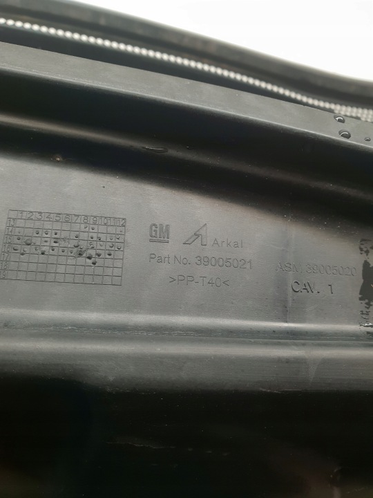 OPEL CORSA E 14-19 DOUBLURE DE PASSAGE DE ROUE AVANT 13434158 39005021