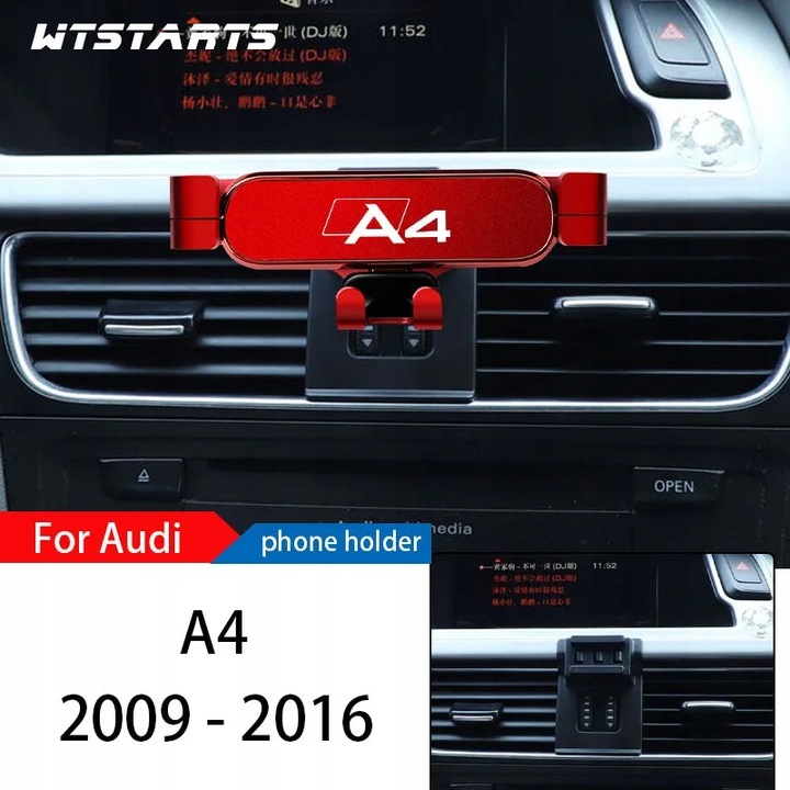 STOJAK PARA DE INSTALAR TELÉFONO AUTO PARA AUDI A4 B8 B9 2009-2022 REGULACIÓN GPS 