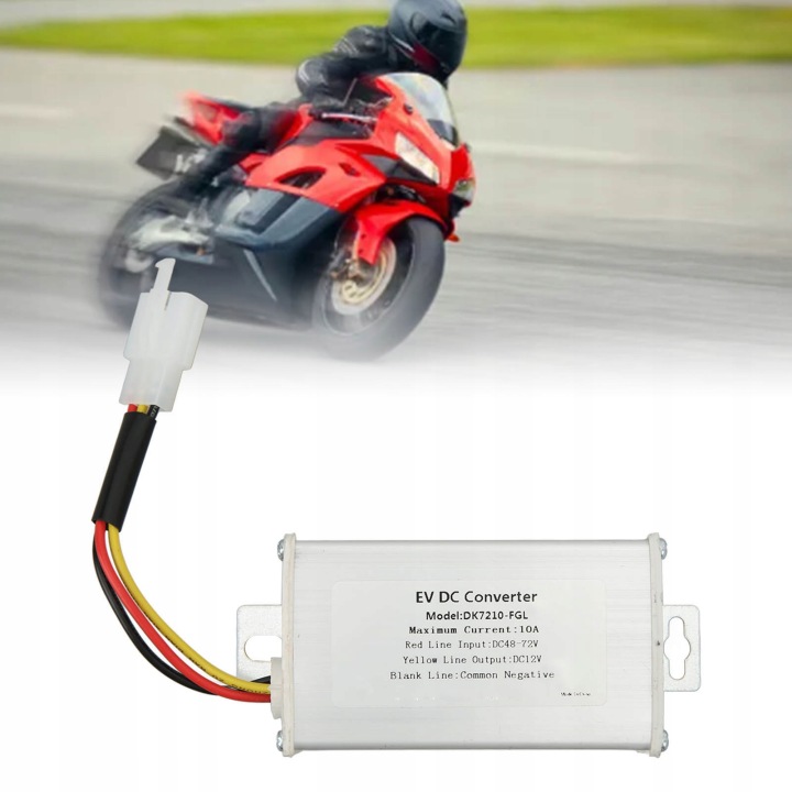 RÉDUCTEUR DE VITESSE TENSION COURANT STALEGO 48 V-72 V ENTRÉE VERS 12 V 10 A MODULE