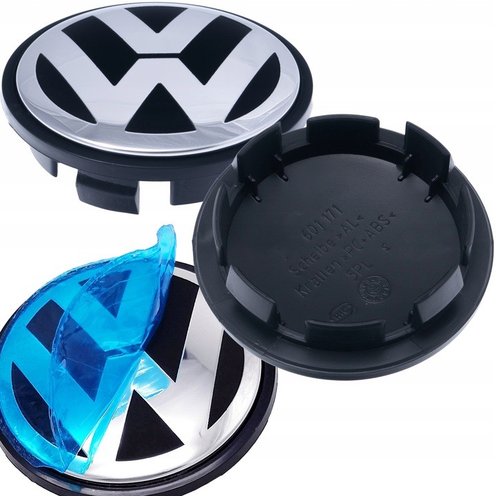 VW TAPACUBOS KAPSLE TAPAS CIEGAS DO DISCOS VOLKSWAGEN 65MM DEKLE 4SZT. JUEGO 