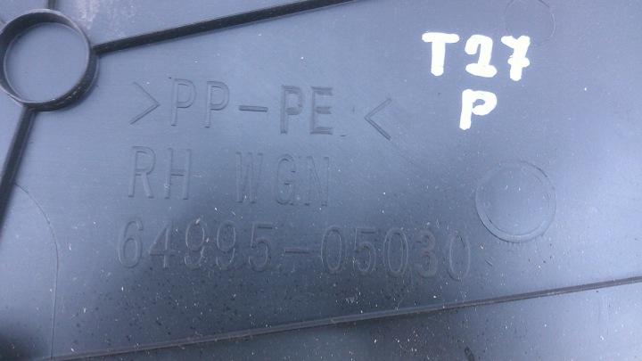 PLANCHER BOÎTE À GANTS COUVERCLES DE COFFRE GAUCHE DROIT TOYOTA AVENSIS T29 UNIVERSEL