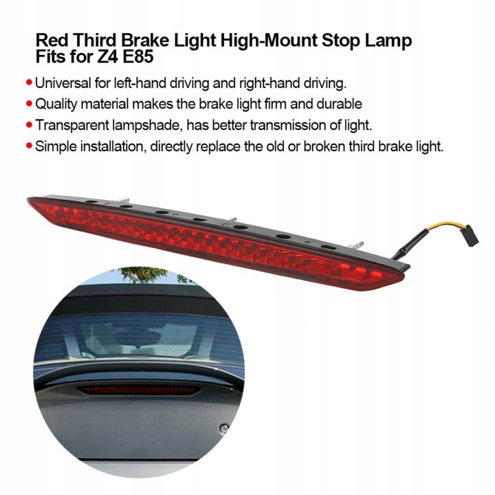 SUPPLÉMENTAIRE TROISIÈME LANTERNE STOP PHARE LED BMW FEUX FREIN Z4 AVEC 2004 RO