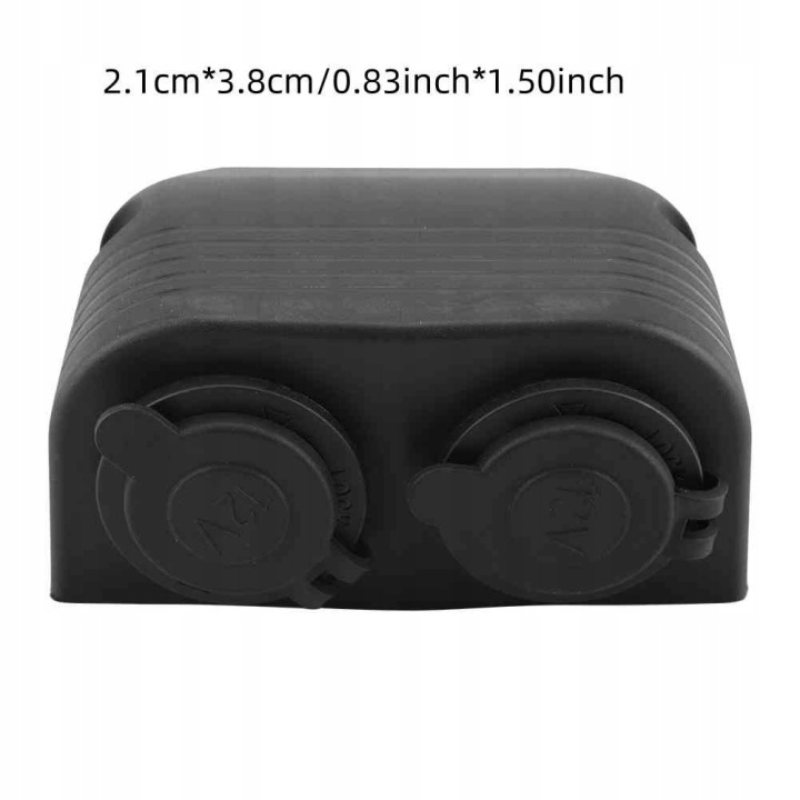 DOUBLE TRANSMISSION PRISE ALLUME-CIGARES AUTOMOBILE 12V-24V VERS GLACE AUTOMOBILE