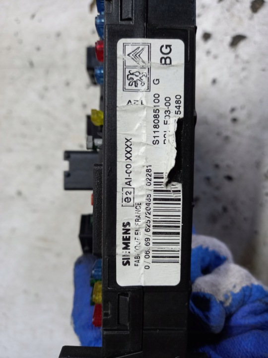 MODULE FUSIBLE CITROEN C3 9648715480 S118085100G