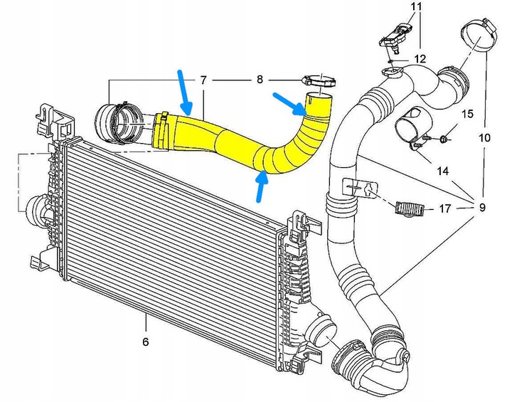 OPEL CASCADA 1.4 TURBO CABLE TUBE RADIATOR photo 4 - milautoparts-fr.ukrlive.com