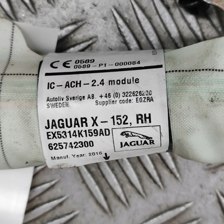 RIDEAU DROITE JAGUAR F-TYPE COUPÉ (X152) EX5314K159AD 3.0L GASOLINE 280KW