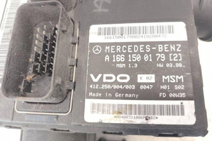 DÉBITMÈTRE MERCEDES-BENZ A (W168) A1661500179 1.6L GASOLINE 75KW 2000