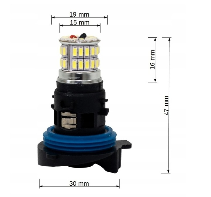 LUZ DIODO LUMINOSO LED HP24W CANBUS PEUGEOT CITROEN DE DÍA 