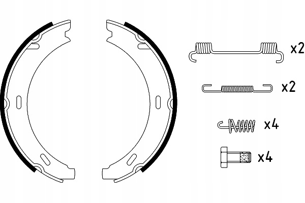 HELLA ZAPATAS DE TAMBOR DE FRENADO HAMULEC MANUAL 190 W201 A-CLASS W168 A-CLASS 