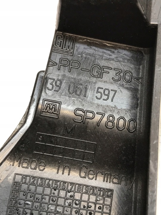 OPEL ASTRA K GUIDE D'AIR ADMISSION 39084116
