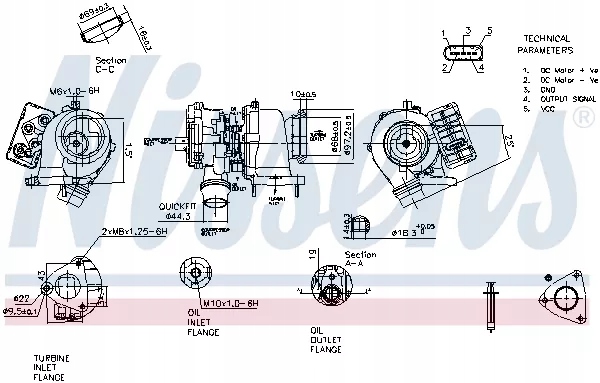 NIS93308 TURBO LAND ROVER 2,0D NISSENS 