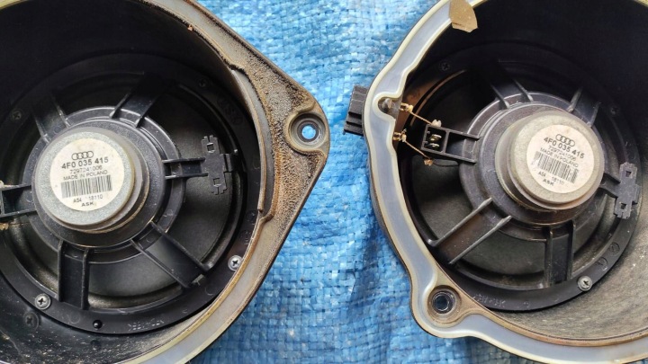 HAUT-PARLEUR PORTES AVANT ARRIÈRE ENSEMBLE 6 PIÈCES ORIGINAL ASK AUDI A6 C6 LIFT