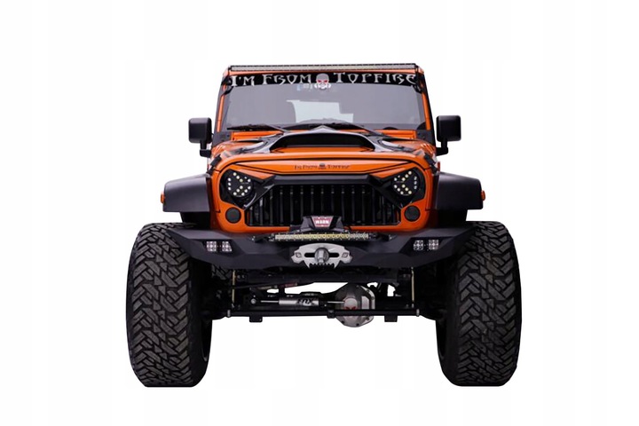 JEEP WRANGLER JK 2007-2018 PARAGOLPES DELANTERO CON DIODO LUMINOSO LED MODELO TAIPAN 