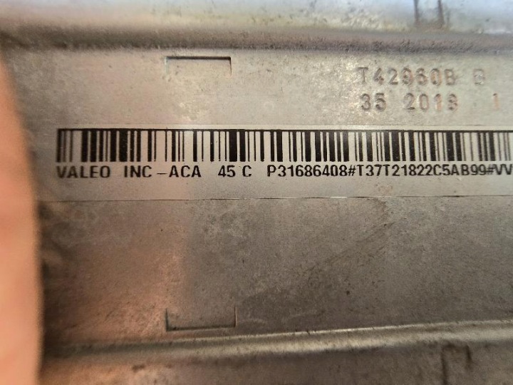 VOLVO XC40 II XC-40 II 18- P31686408 ÉCHANGEUR AIR-AIR RADIATEUR AIR