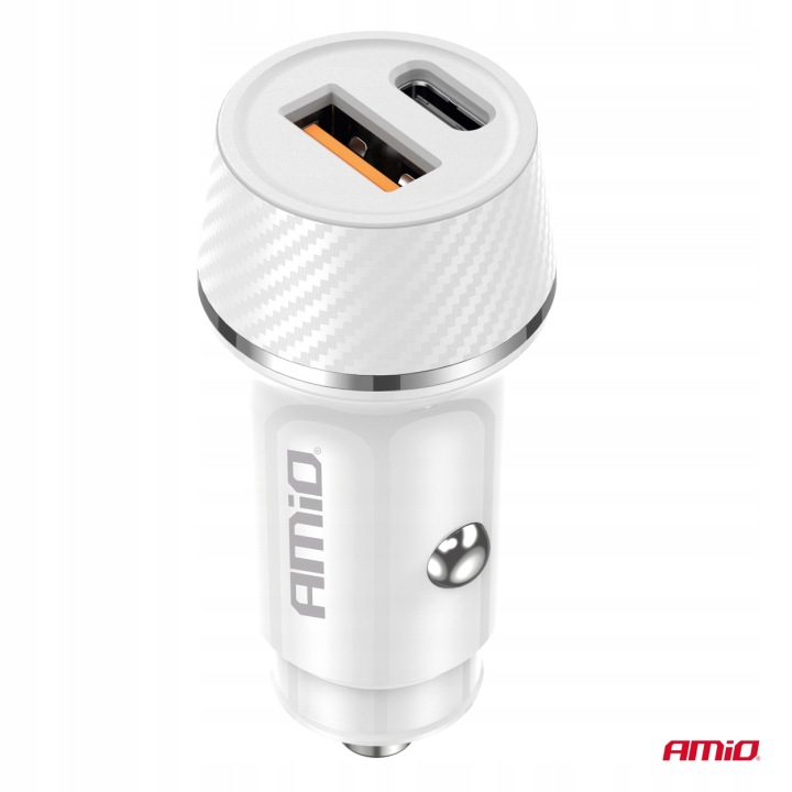 CHARGEUR AUTOMOBILE USB-A USB-C 20W AMIO 03878