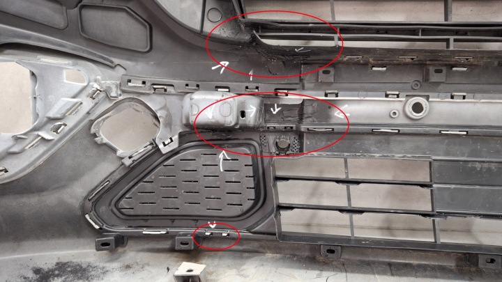 PARE-CHOCS AVANT AVANT FORD TRANSIT CUSTOM SPORT LIFT 17-22