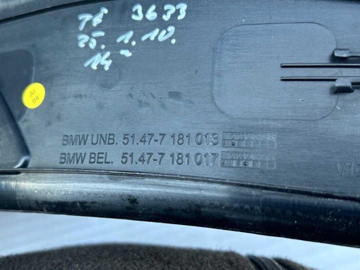 CAPUCHONS SEUIL PORTES RÉTROÉCLAIRÉ BMW 7 F01 ENSEMBLE