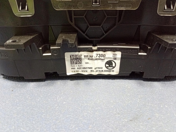 SKODA FABIA III NJ LIFT 1.0 MPI COMPTEUR TABLEAU DE BORD EUROPE 6V0920730D
