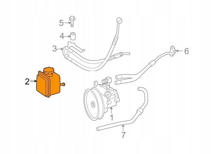 MB M-CLASS W166 ML350 RÉSERVOIR AMPLIFICATEUR CAOUTCHOUC A0004602283