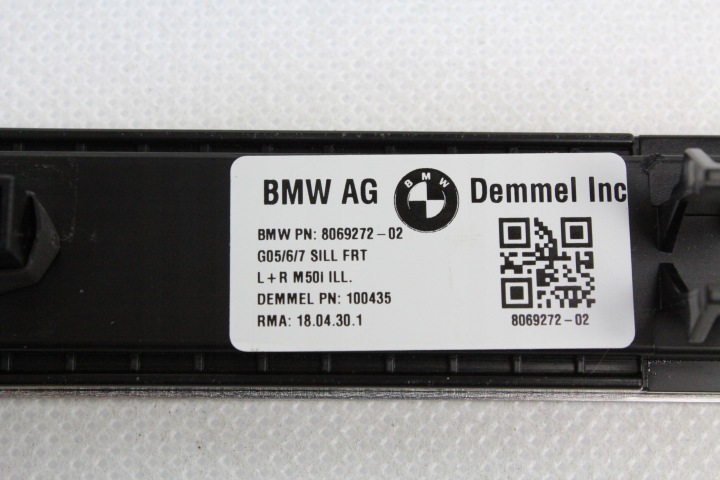 BAGUETTES SEUIL DÉCORATIF MODULE M50I BMW G05 X5 LED