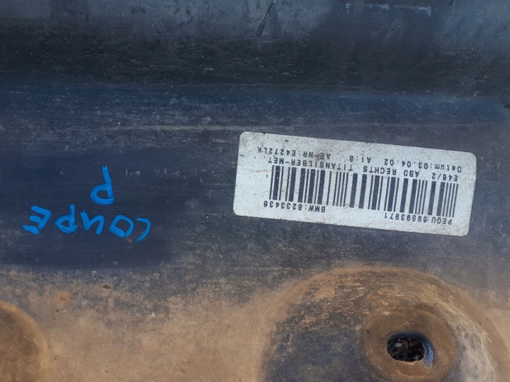 MOULURE REVÊTEMENT SEUIL DROITE BMW E46 COUPÉ