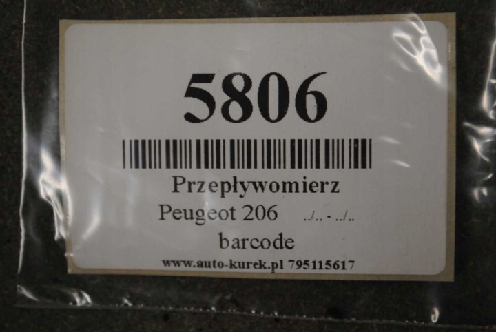 PEUGEOT 206 2.0HDI DÉBITMÈTRE 5WK9623Z
