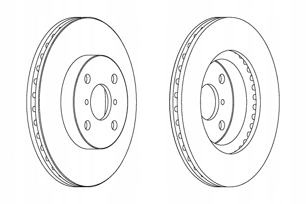 FERODO DISCOS DE FRENADO 2SZT. PARTE DELANTERA DAIHATSU CHARADE VIII TOYOTA 