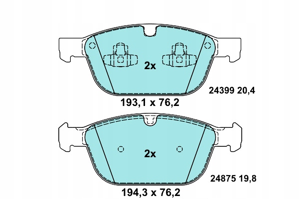 PLAQUETTES FREIN VOLVO XC60 08- AVANT