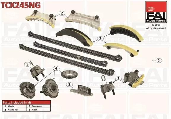 TCK245NG JUEGO CADENA DISTRIBUCIÓN FAI AUTOPARTS 