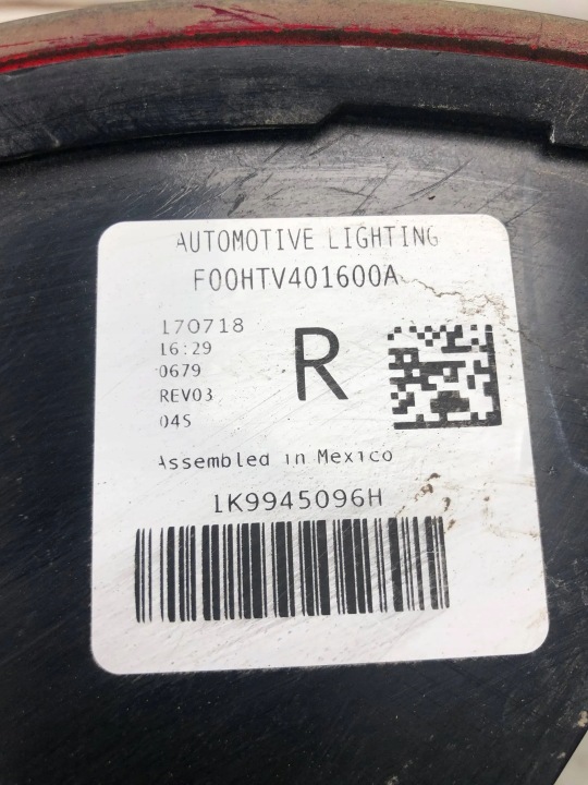 PHARE DROIT ARRIÈRE VW GOLF VI UNIVERSEL 1K9945096H
