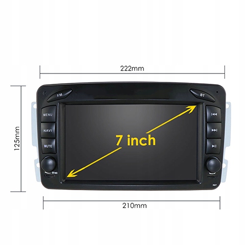 RADIO ANDROID MERCEDES-BENZ VIANO 2004-2006 32GB 