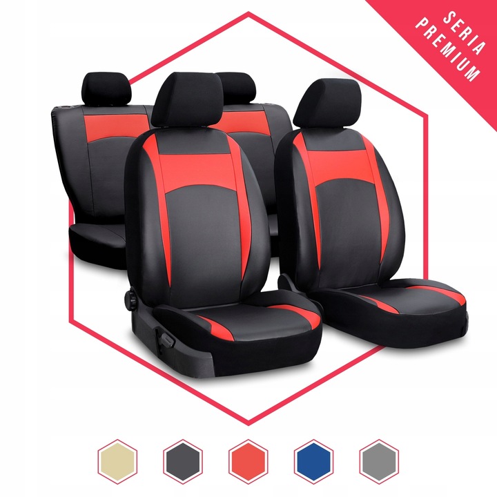 FORRO UNIVERSALES EKOSKORA DESIGN LEATHER ROJA PARA RENAULT SCENIC IV 