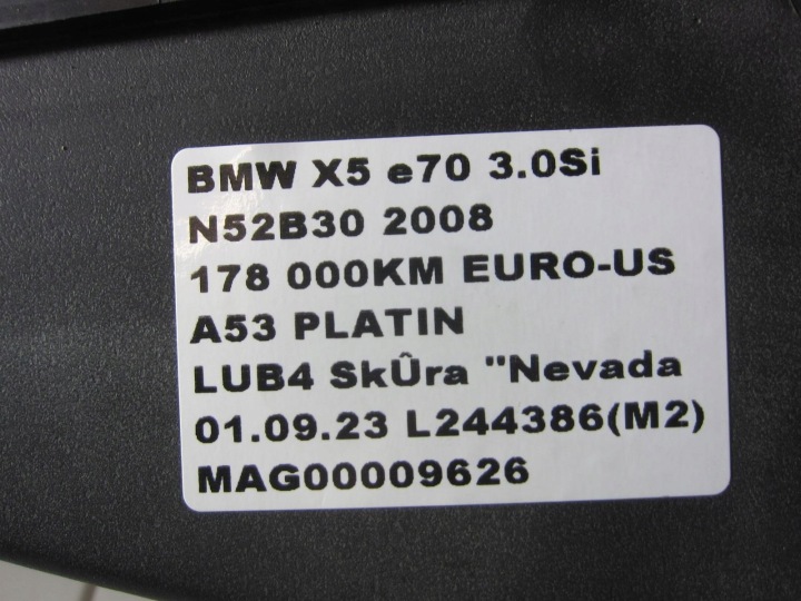 BMW E70 X5 MOULURE SEUIL GAUCHE 7191241 ALUMINIUM