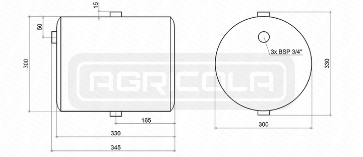 UNIVERSAL DEPÓSITO AL ACEITE HIDRÁULICO 20L HYDROLIDER 