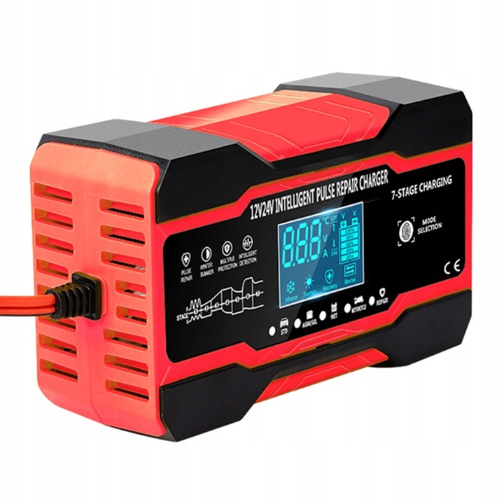 AUTOMÁTICA DISPOSITIVO DE CARGA CON FUNCIÓN NAPRAWY 12V 24V 10A 