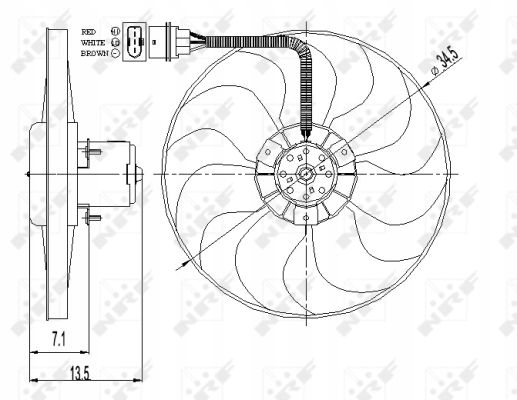 VENTILATEUR DE RADUATEUR 47397 NRF AUDI A3 8L 250W photo 3 - milautoparts-fr.ukrlive.com