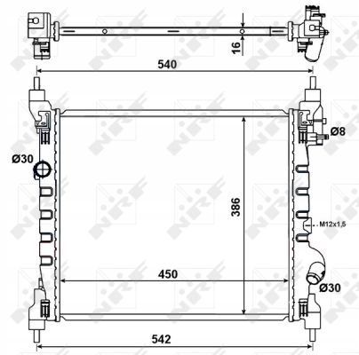 53195 NRF 53195 RADUADOR LÍQUIDO 