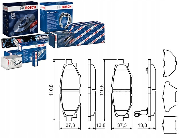 BOSCH ZAPATAS HAM. SUBARU T. LEGACY 03- IMPREZA 07- 