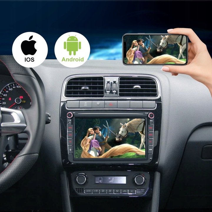 RADIO 2DIN ANDROID VW GOLF 5 V 6 VI PASSAT B6 B7 TIGUAN TOURAN CC 2GB/64GB 