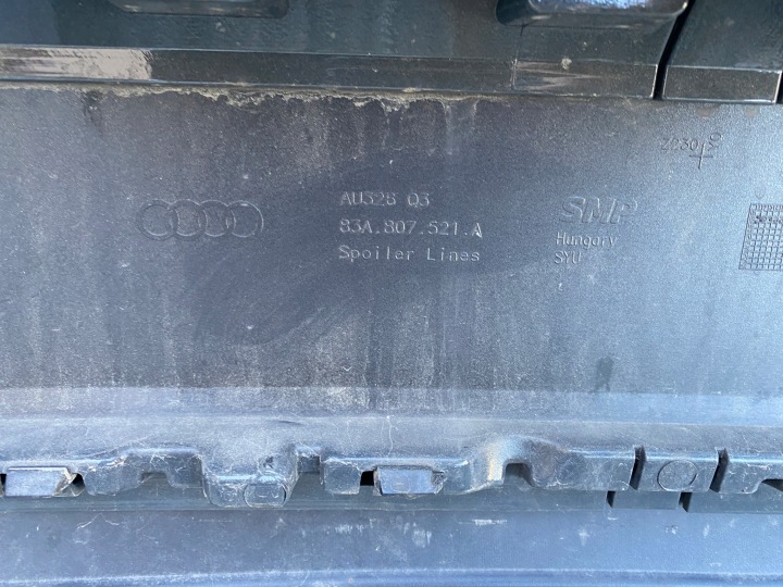 AUDI Q3 II S LINE 83A PARE-CHOCS DIFFUSEUR DOUBLURE ARRIÈRE 83A807521A ORIGINAL