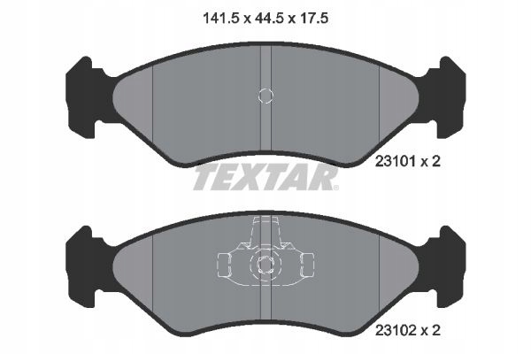 TEXTAR 2310101 ZAPATAS DE FRENADO 