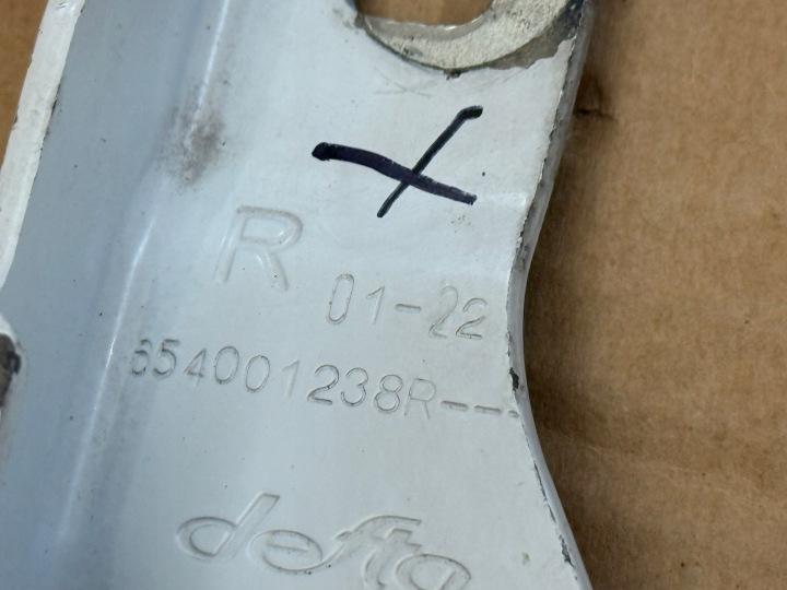 RENAULT EXPRESS 21- CHARNIÈRE CAPOTS DROIT 654001238R