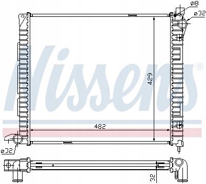 RADIATOR LIQUID / BY THE PIECE SPARE PARTS NISSENS 64300 