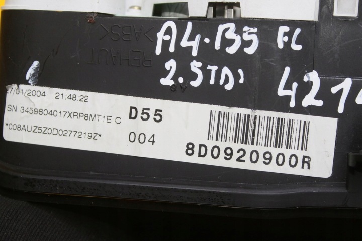 COMPTEUR COMPTEUR A4 B5 RESTYLAGE UNIVERSEL AUTOMATE 8D0920900RX