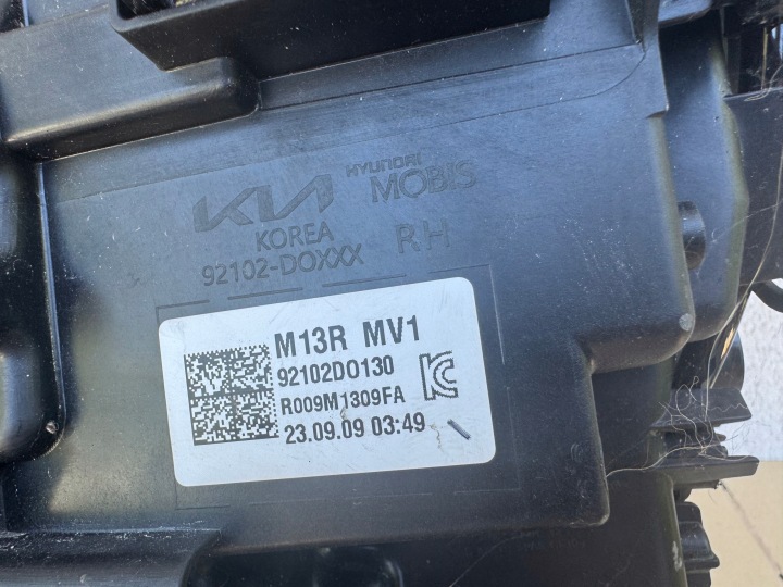 KIA EV9 COMPLET LED PHARE DROIT DROITE AVANT AVANT 92102-DO130 92102-DOXXX