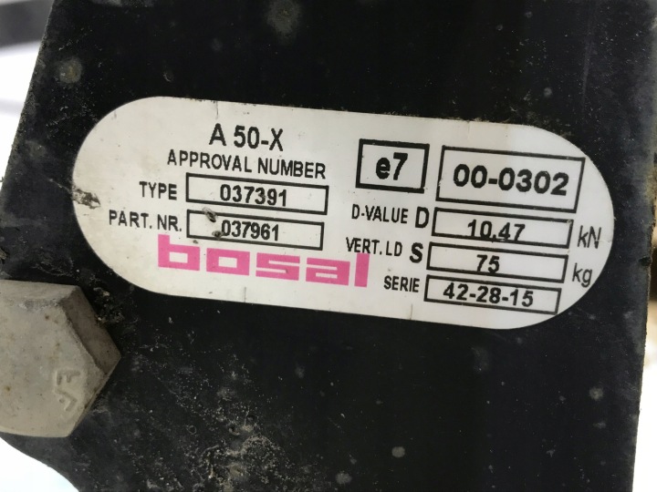 CROCHET ATTELAGE BOSAL MODULE UNIVERSEL OPEL ASTRA J IV 09- 037961