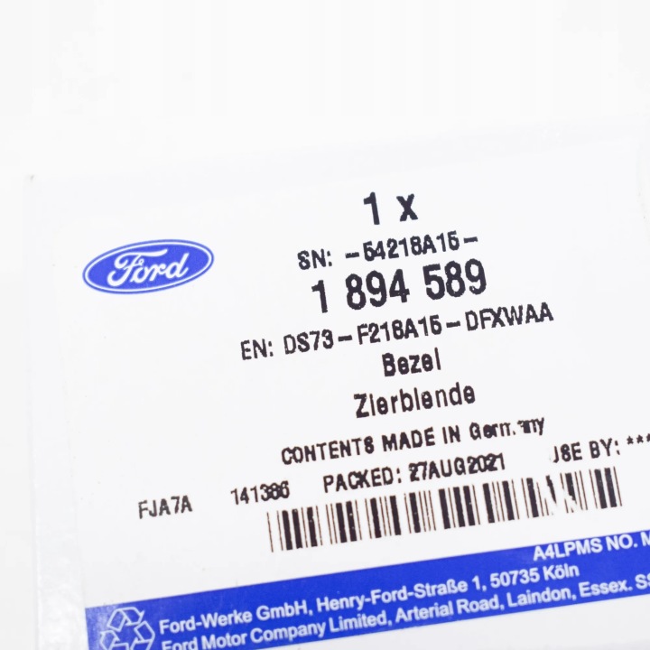 FORD MONDEO MK5 CHÂSSIS POIGNÉES PORTES AVANT GAUCHES LHD 1894589ORYGINALNA