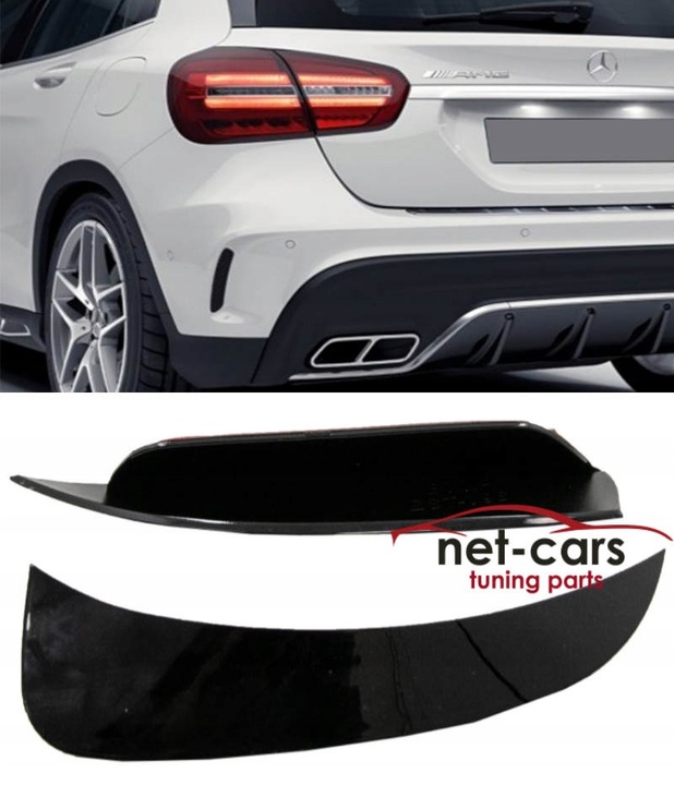 BRIDA SPOILER AERO MERCEDES GLA X156 PARTE TRASERA AMG 